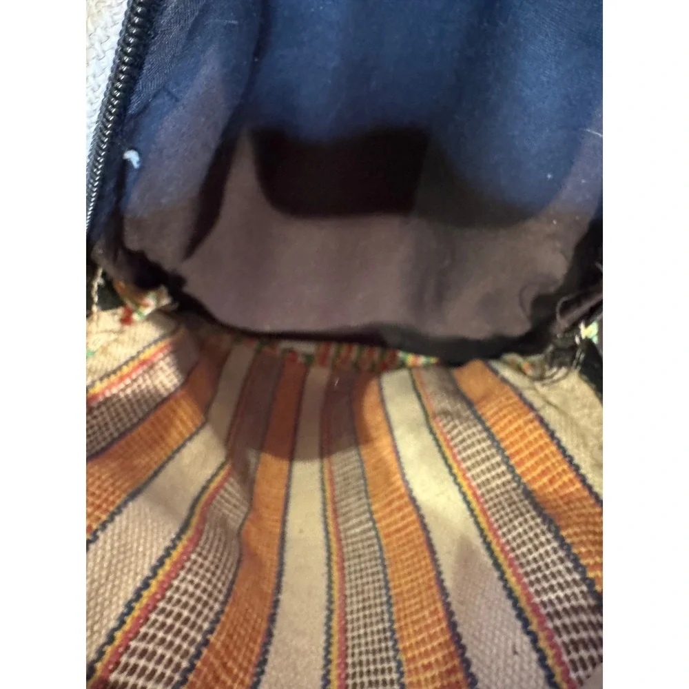 Himalayan Hemp Backpack Nepal Striped Patchwork Boho Woven Multi-Color Bag‎